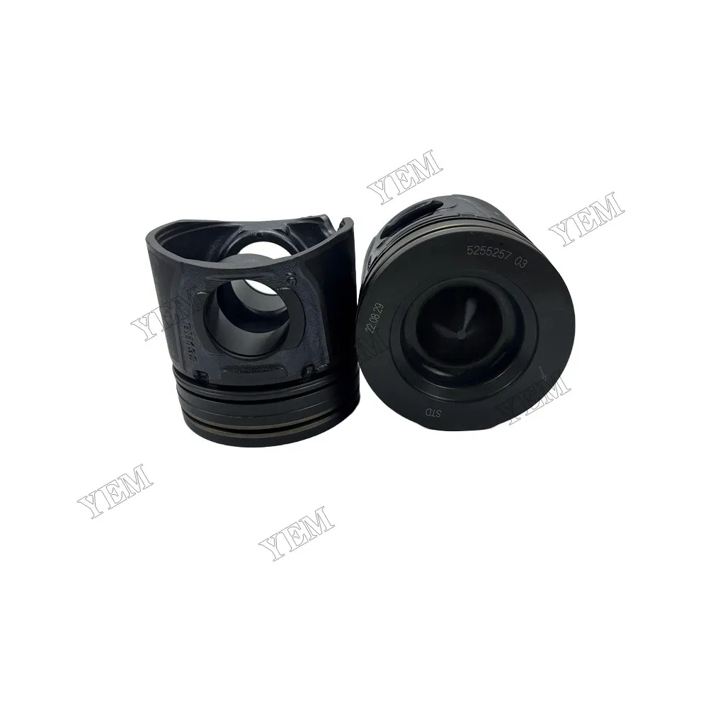 Engine Piston Kit With Piston Pin Fit for Engine Parts QSB4.5 Excavator Accessories