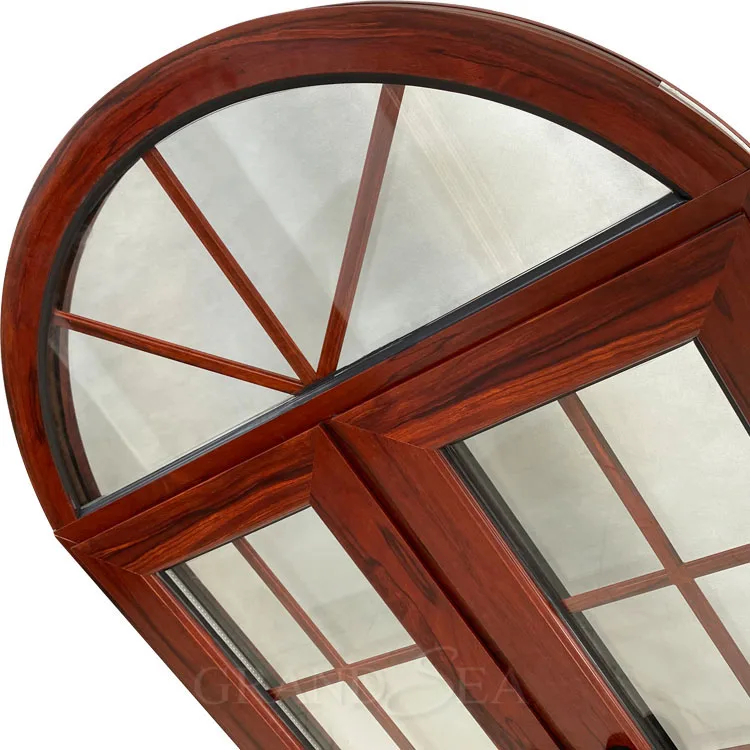 2020 Arch Window Fixed With Grill Design Double Glazed Arched windows for Australia Market