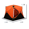 Modèle C, orange, 2,4*2,4*2,07m (avec 2 cheminées)