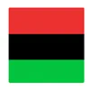 Bandera de la asociación de personas negras, no una bandera nacional
