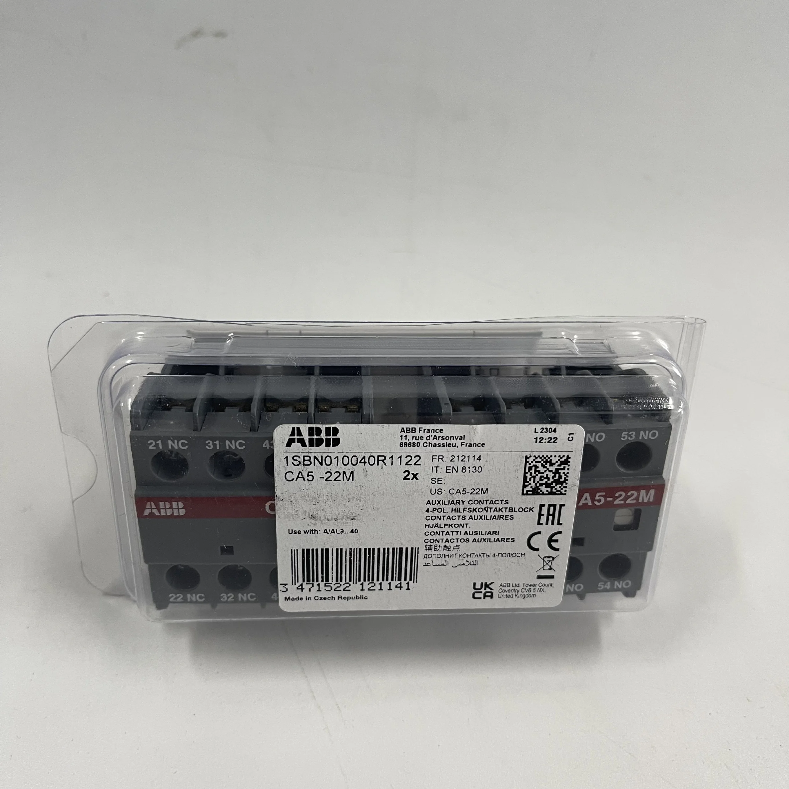 ABB Auxiliary Contact Block CA5-22M ABB Auxiliary Contact Block CA5-22M