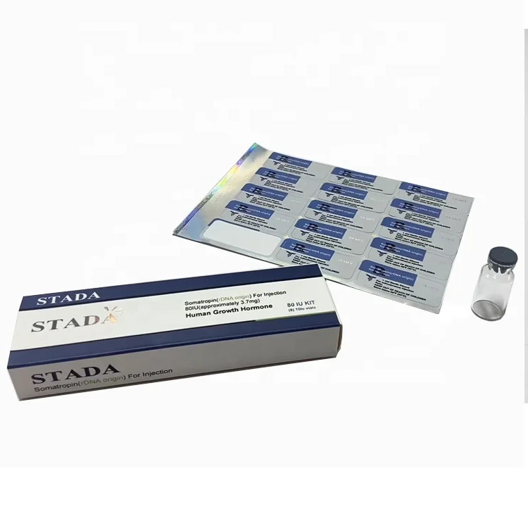 New design custom drawer box for 8pcs 2ml vial 8x10iu peptide vial packaging box with label