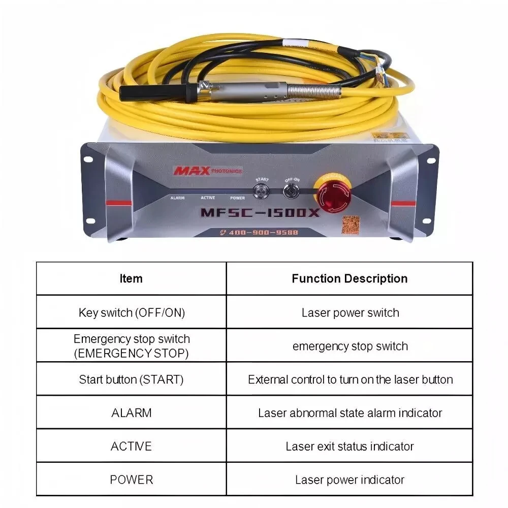 MAX MFSC-1000X MFSC-1000C Single Module Fiber Laser Source MAX 1000W Laser Source for Laser Cutting Welding Machine