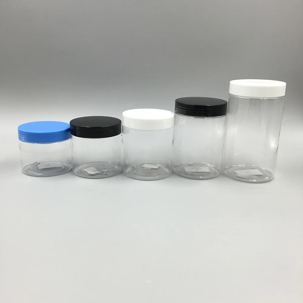 Most Popular 1oz 2oz 3oz 4oz 8oz Clear Round Pet Plastic Jar,Food Grade