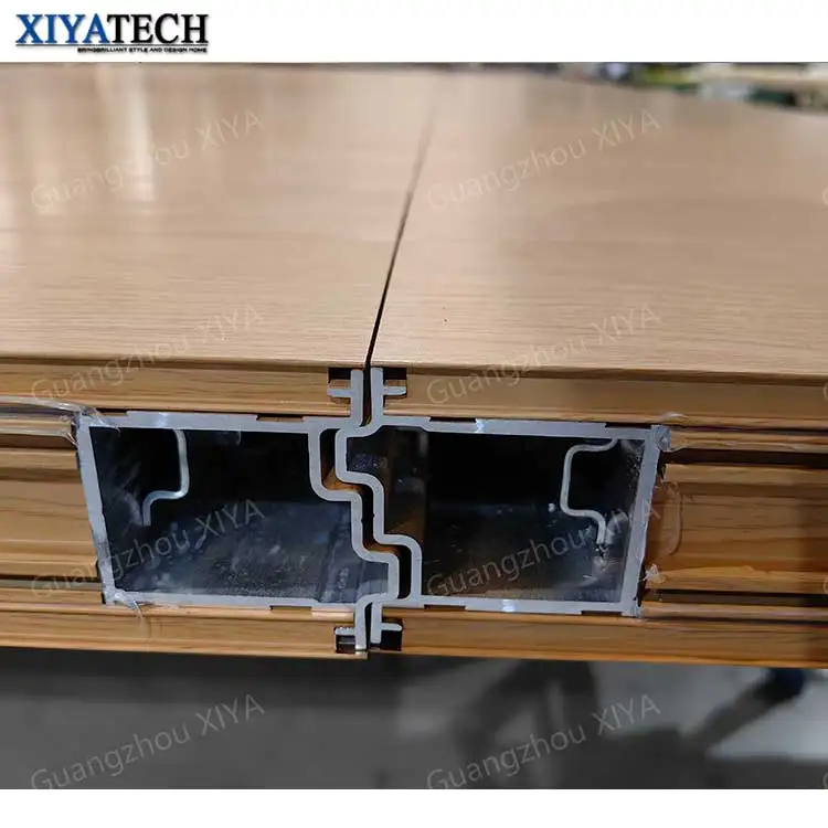 XIYATECH Custom American Vintage Style Aluminum Alloy Carriage House Garage Panels Opening Sectional Automatic Wooden Garage for