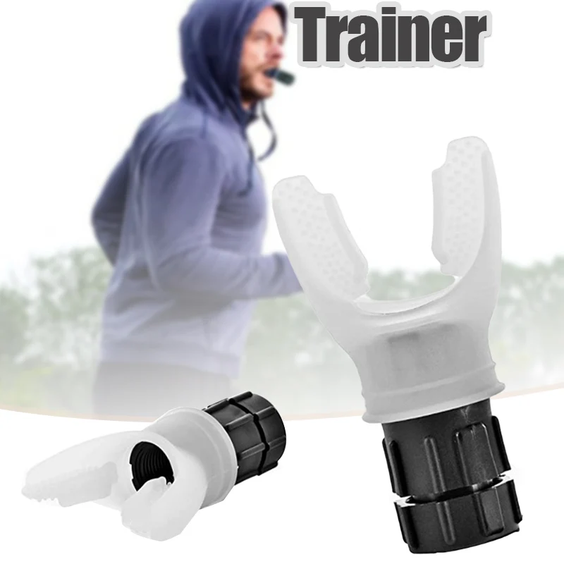Lung Fitness Trainer Ergonomic Respirator Diving Silicone Mouthpiece