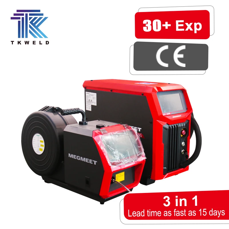 TK 1200W 3-in-1 Fiber Laser Welder Air Cooled New Condition Easy to Operate for Aluminum/Stainless Steel/Steel Welding