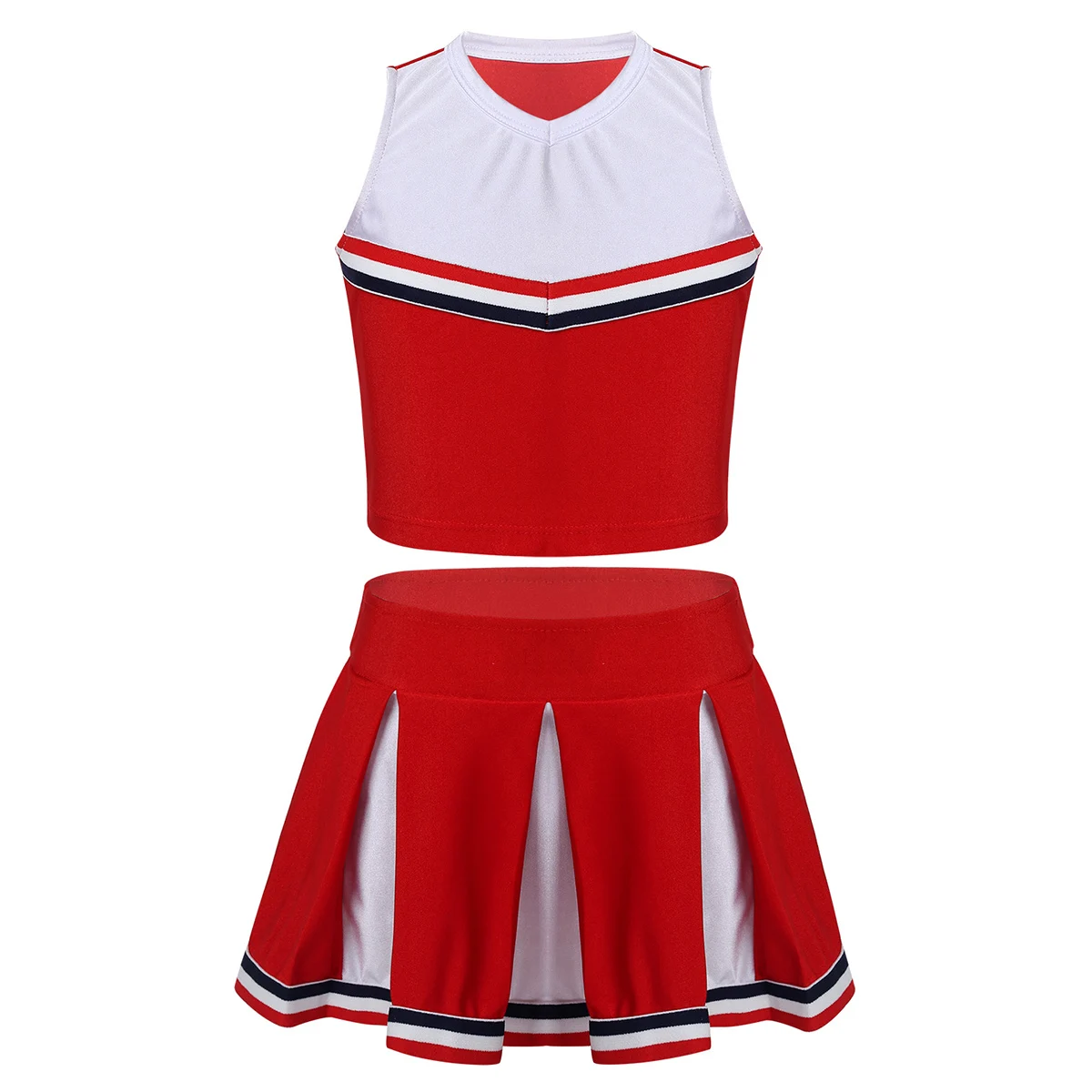 Luxury Kids Girls Cheer Leader Costume Outfit Shell Tank Top With ...