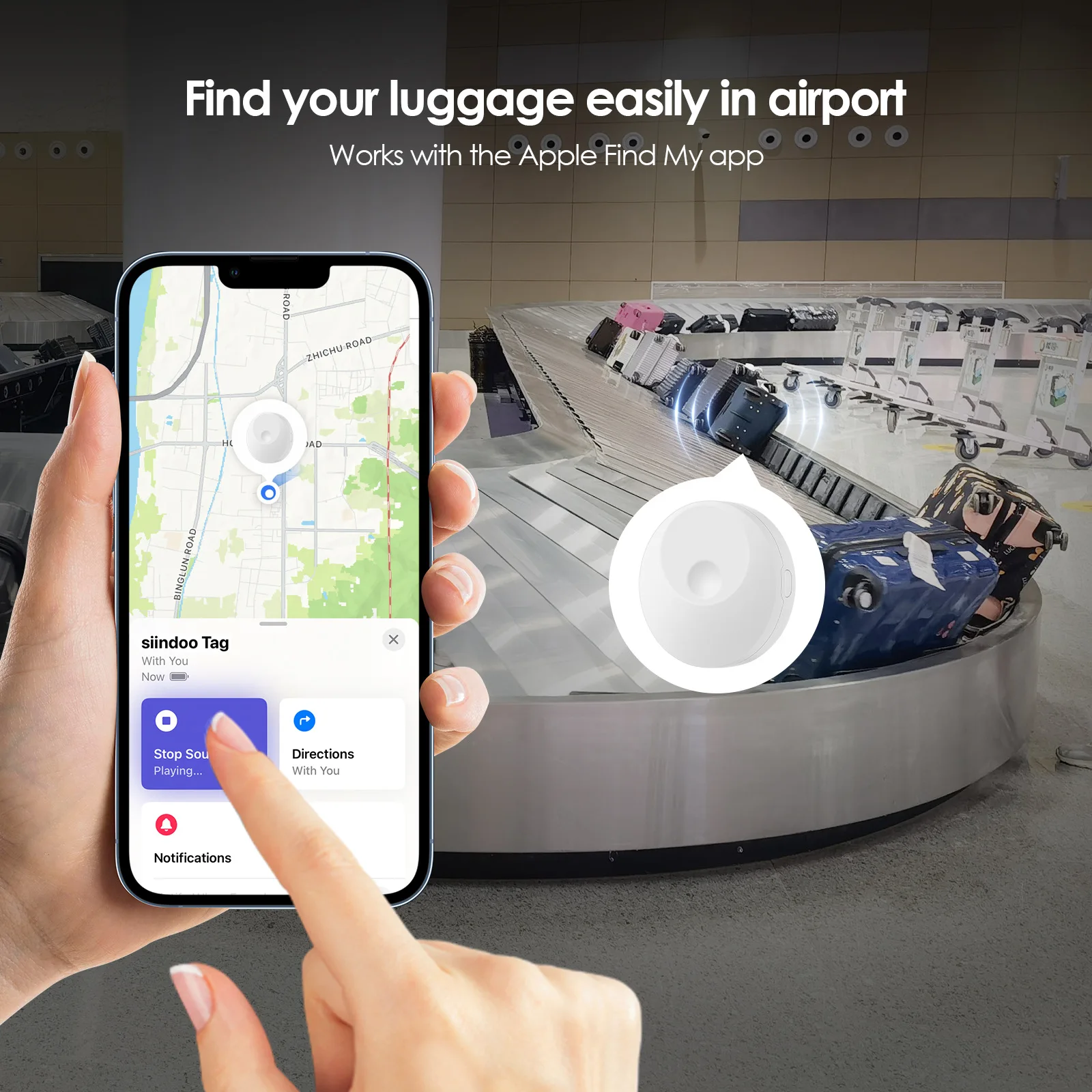 IOS FindMy Vehicle Car Tracker Small Motorcycle Tracker for Kids for Toyota Football Players Great Distribution Price