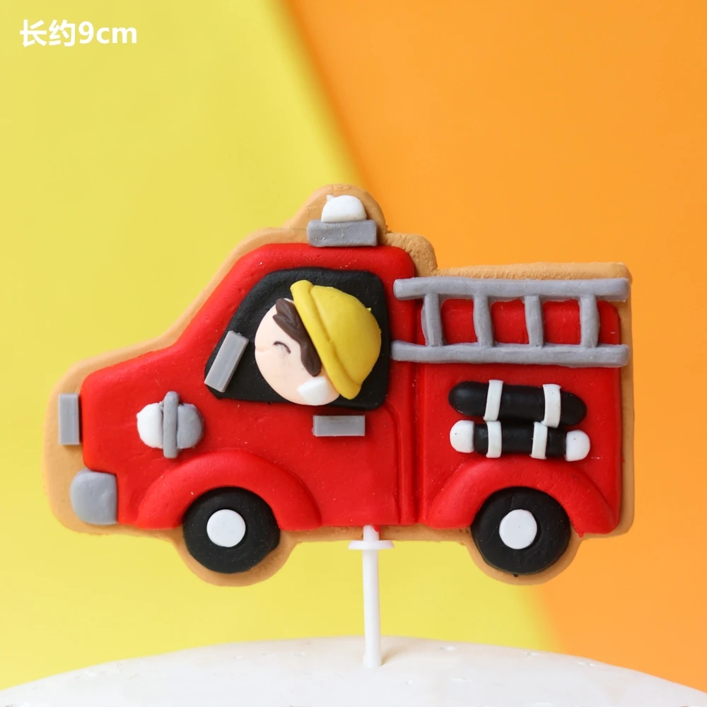 Fireman Party Fire Truck Cake Decoration Firefighter Birthday Balloon  Banner Tissue Paper Tassels For Sam Kids Favor Baby Shower | Fruugo AE