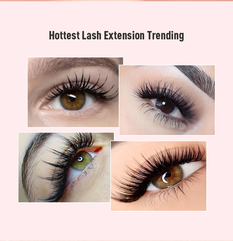 Sumformi Wispy Wet Doll Volume Lashes Black Color Lash Trays Wispy Wet
