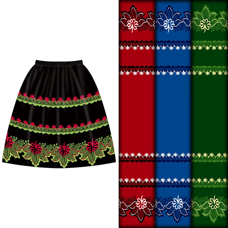 Henry пользовательский дизайн ткани фиолетовый и красный полинезийский Стиль Полиэфирная Ткань с принтом для юбки Guam