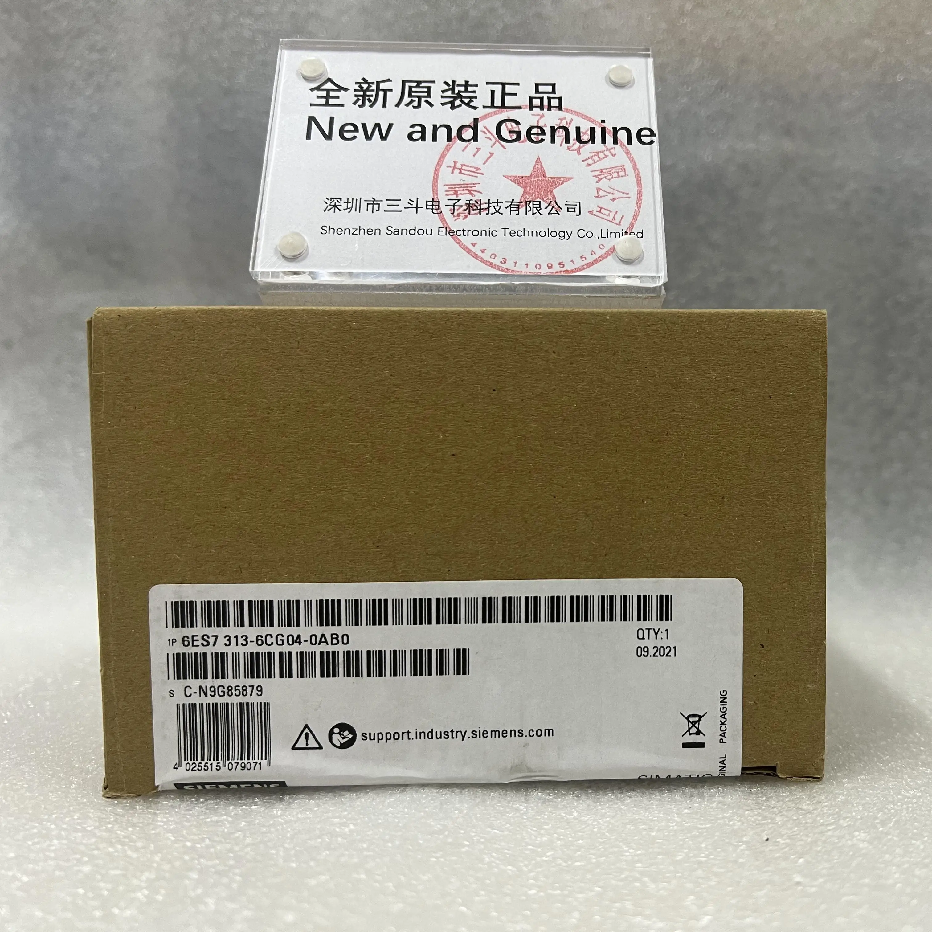 Siemens SIMATIC S7‑300 CPU Module 6ES7313-6CG04-0AB0 Siemens SIMATIC S7‑300 CPU Module 6ES7313-6CG04-0AB0