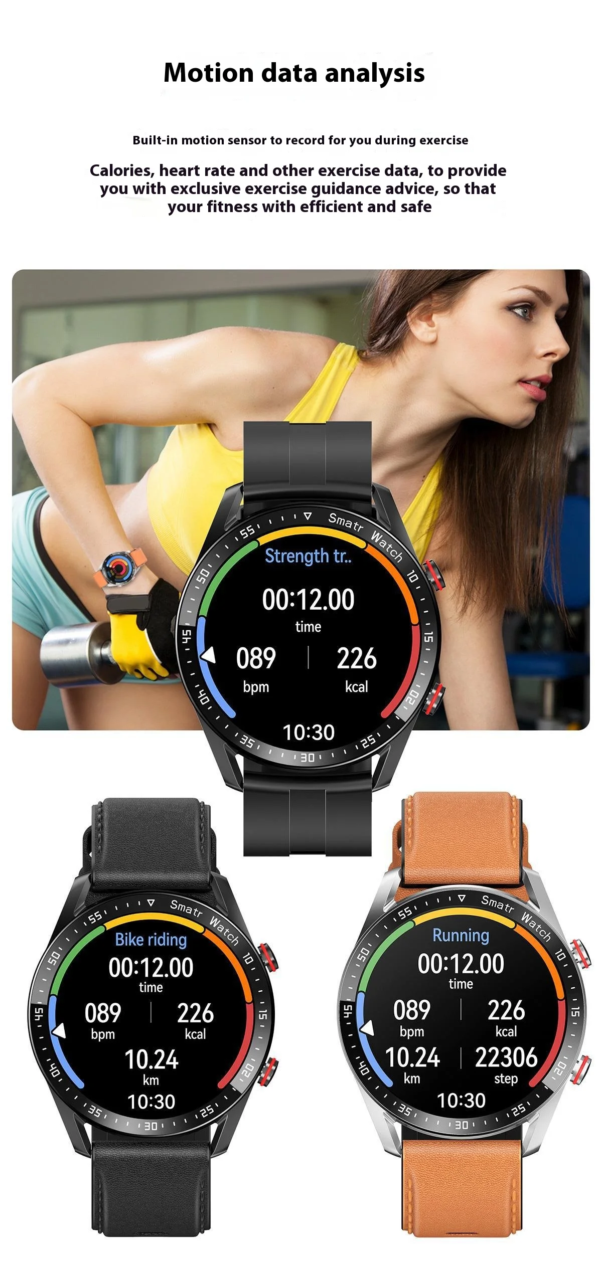 Smart Watch Business BT Call Answering Fitness Tracker IOS Waterproof