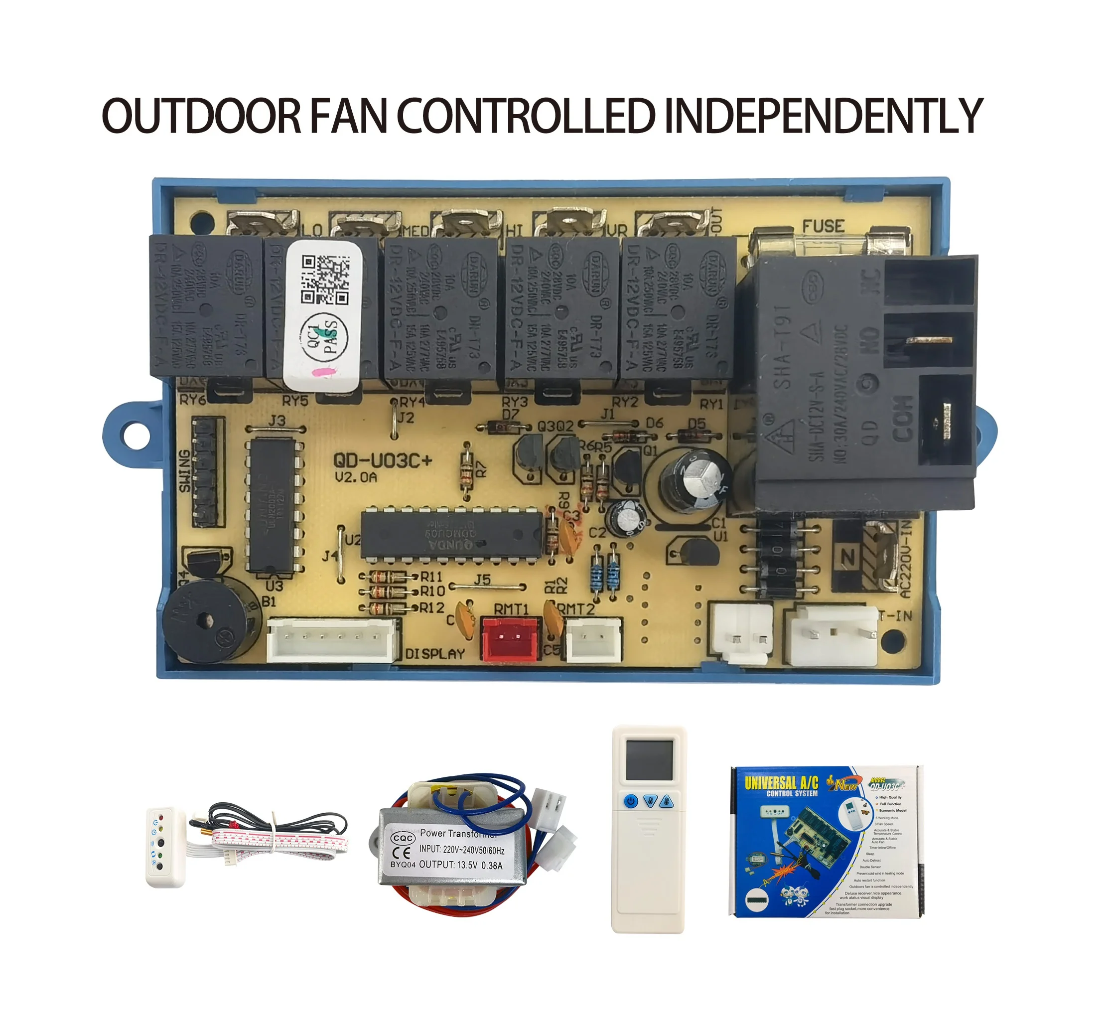 Qunda U03c Split Air Conditioner Universal Control Pcb Board Air