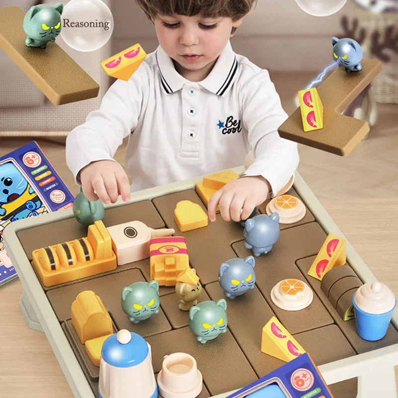 Children Smart Hide Seek Puzzle Toy Plastic Board Game for Logical Thinking Training Birthday Gift for Kids Clearance Sale