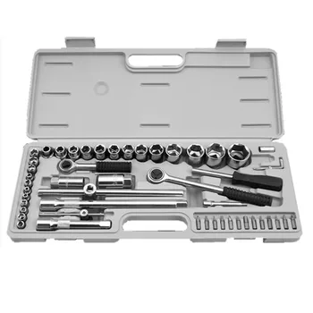 52pcs set socket wrench hardware toolbox set wholesale auto repair car emergency quick wrench kit