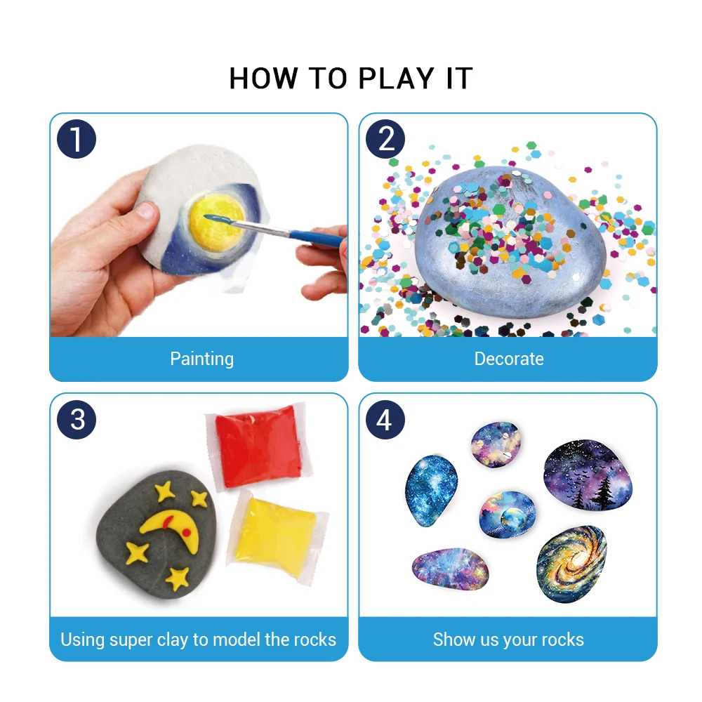 Kit De Pintura Para Rocas Con Accesorios | Cuotas sin interés Kit De Pintura Para Rocas Con Accesorios | Cuotas sin interés