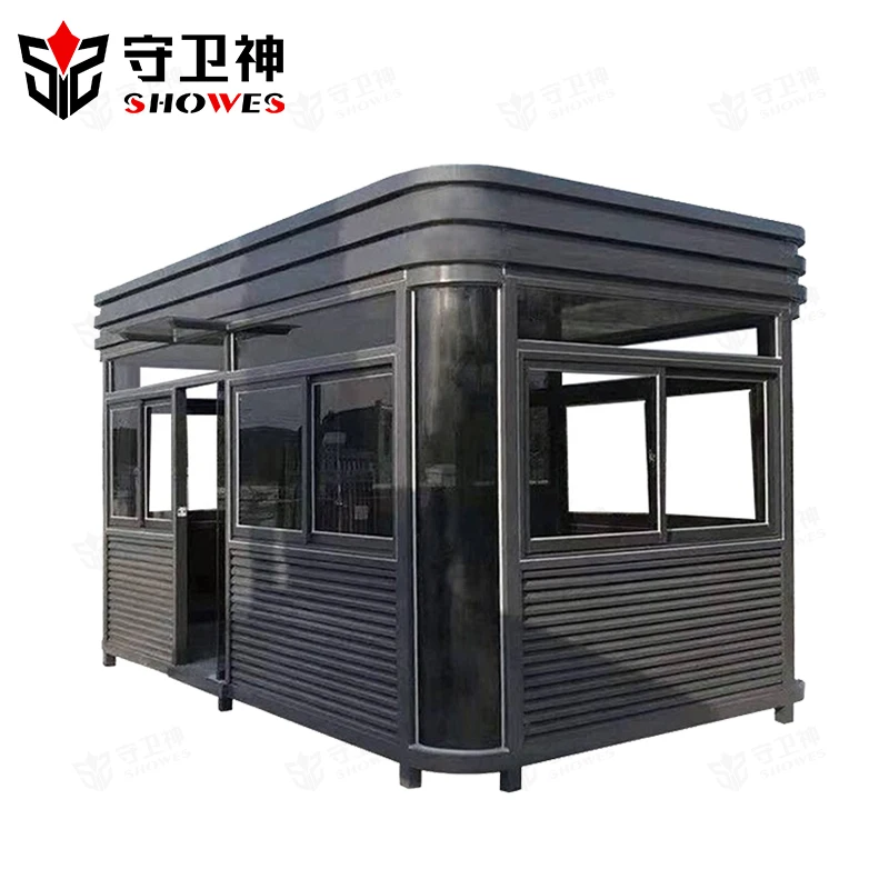 High Quality Security Guard House Design Prefabricated Kiosk Hot Sales Outdoor Security Guard Booth