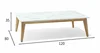 Table basse 120*80*H35cm