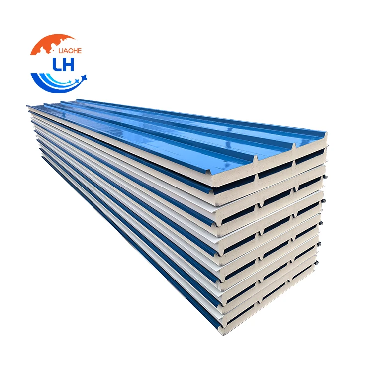 Impact Resistant 100kg/sqm Polyisocyanurate PIR PU Insulated Sandwich Boards Panels for Agricultural Greenhouses