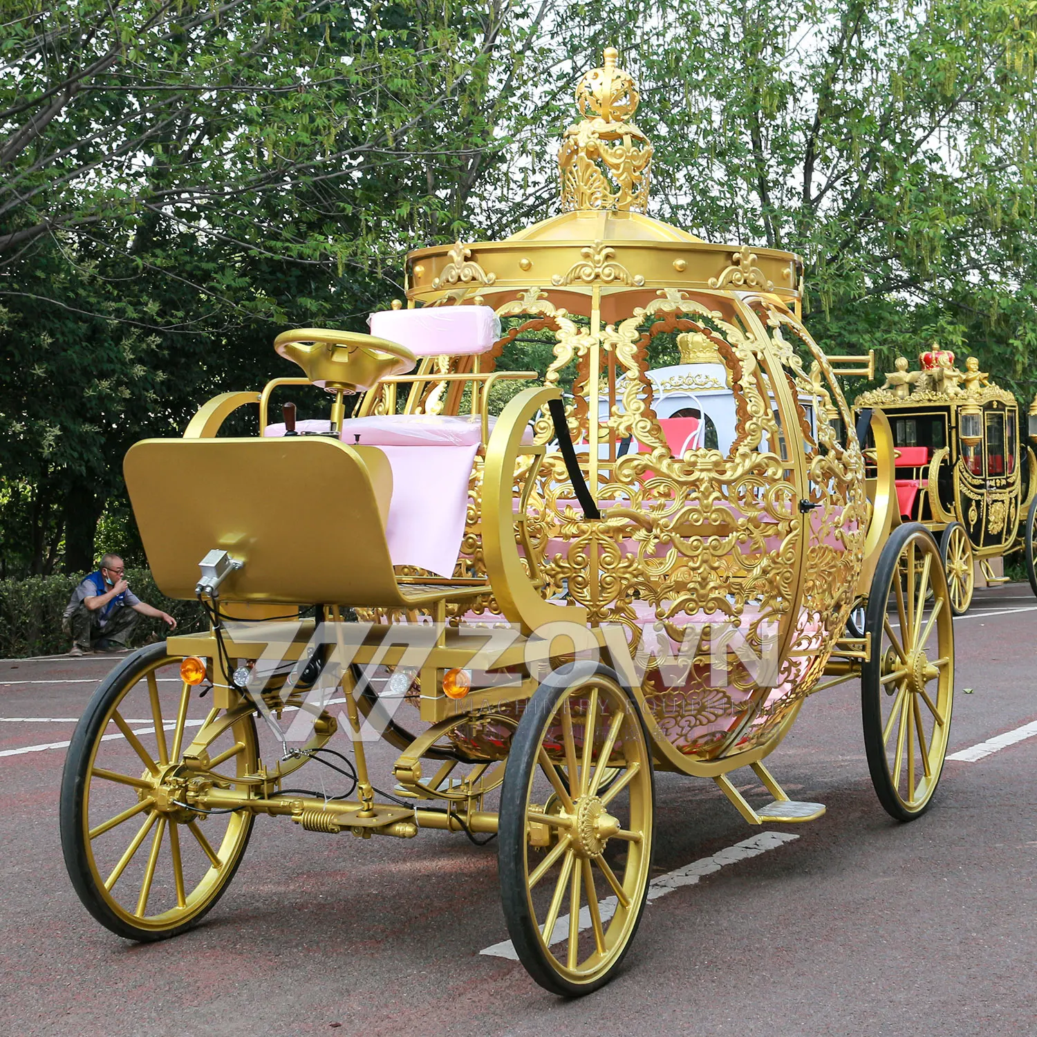 Royal Pumpkin Carriage - Electric Cinderella Horse Carriage for