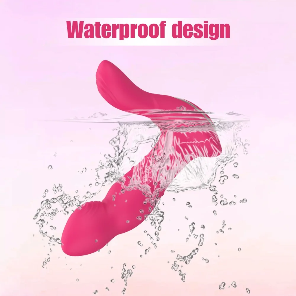 Wireless Remote Control Dildo Vibrator 9 Wiggling Prostate Massager 9 Vibrating Silicone Anal Butt Plug Male Sex Toy for Men