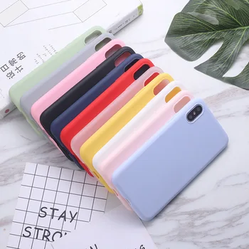 Matte Soft Tpu Silicone Shockproof Phone Cover for Iphone 11/12 Pro Max XS XR X 8 Plus 7 6s
