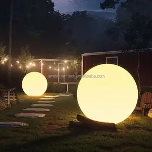 16 Color LED Light Ball Lamp Battery Powered IP65 Plastic Deko Decoration for Outdoor Events and Garden Lighting