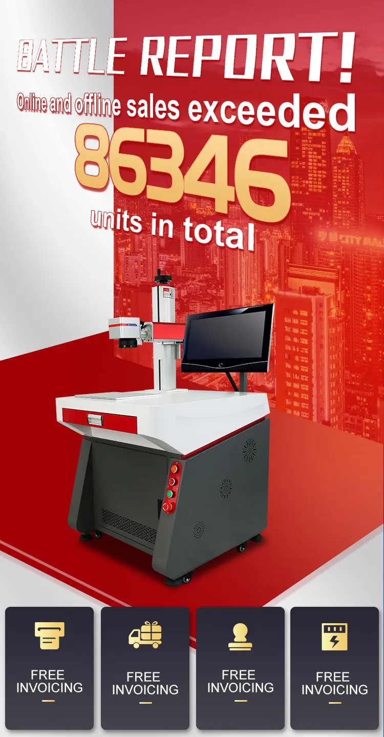 20w 30w 50w  Raycus MAX Desktop Fiber Laser  marking machine  Fiber Laser Marking Machine for metal supplier