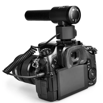 COMICA CVM-V20 Cardioid Polar Pattern Condenser Shotgun Video Microphone on Camera Mic for DSLR Cameras Smartphones product image