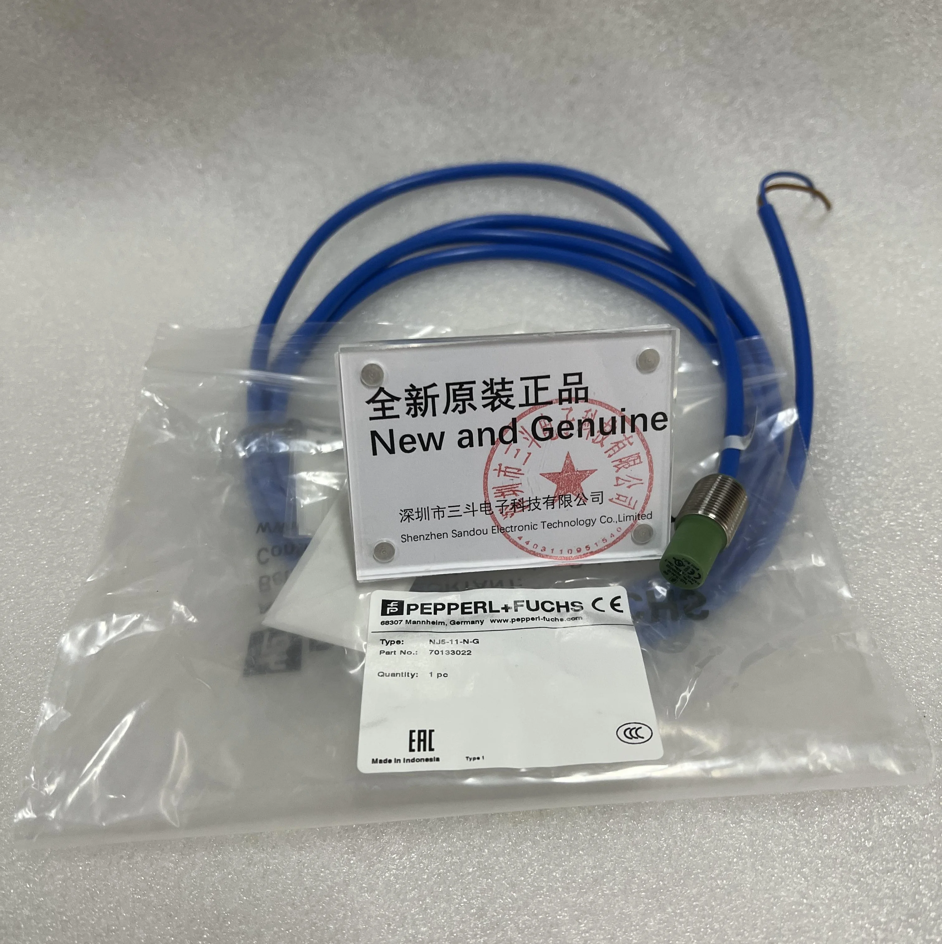 Pepperl+Fuchs Inductive Proximity Sensor NJ5-11-N-G Pepperl+Fuchs Inductive Proximity Sensor NJ5-11-N-G