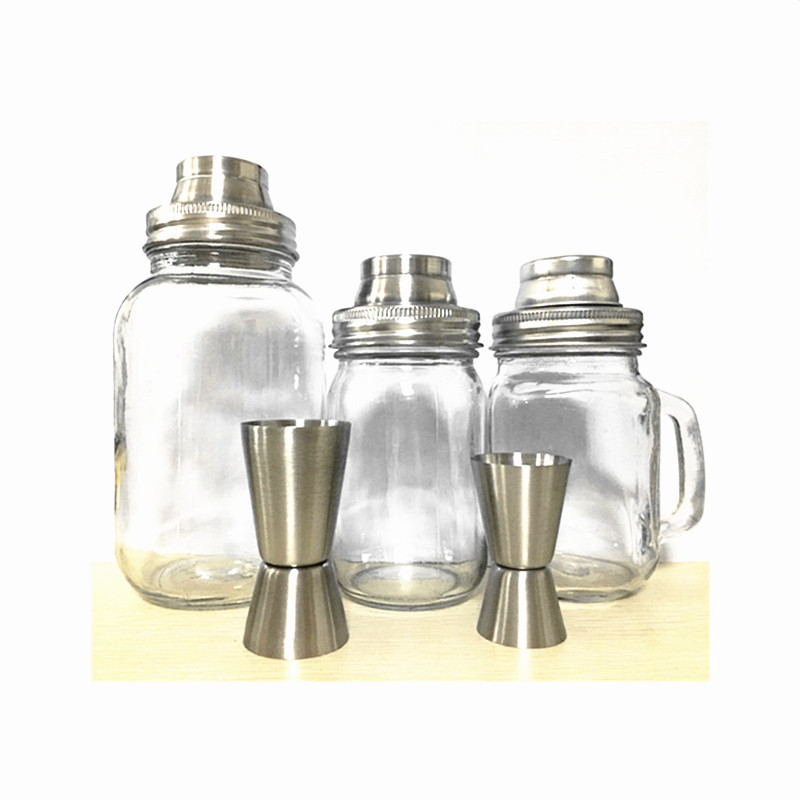 
Высокое качество стеклянная банка с завинчивающейся крышкой стиль стеклянный шейкер/стекло лед вибрационное сито подачи 