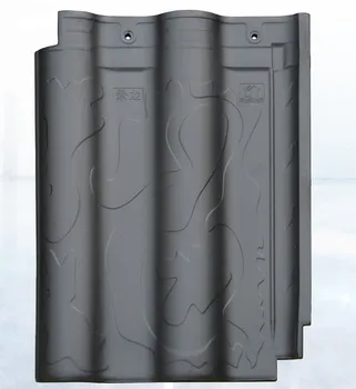 Jinglong Handmade Large Flat Clay Roof Tiles 300x400mm Traditional Style Waterproof for Villa Use