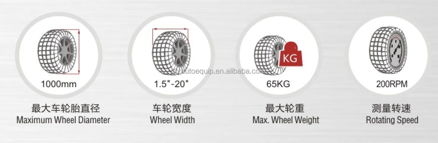 full automatic wheel alignment and balancing machine