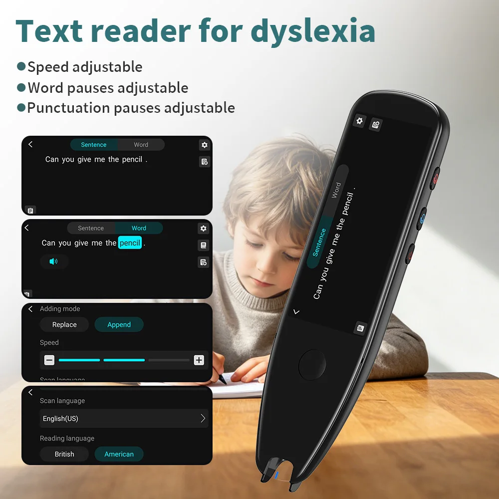 旅行用家電 VORMOR AI Translator Accurate Languages Scan AI Scanner Translator Pen X5pro