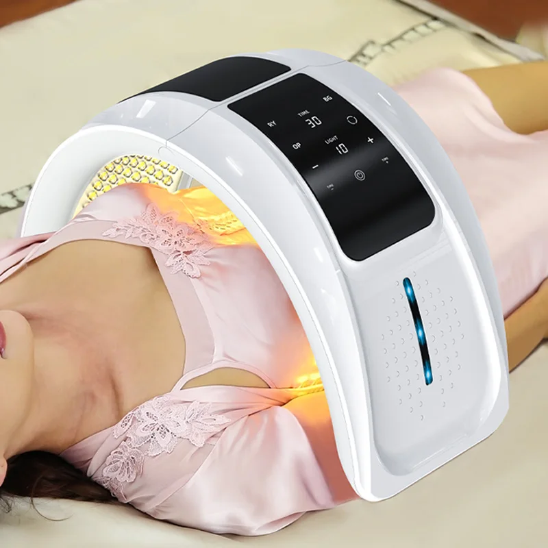 Portable 7 Color LED Facial Photon Light Therapy PDT Lamp Skin Care Facial Beauty Equipment Red Light Therapy Mask for Face