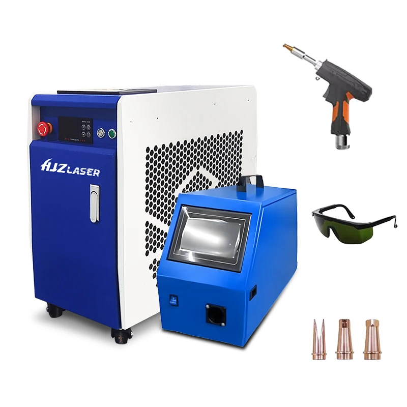 HJZ Laser 4 in 1 Portable Metal Cleaner and Welder 1000w 1500w 2000w 3000w Laser Welding Machine for Stainless Steel Aluminum