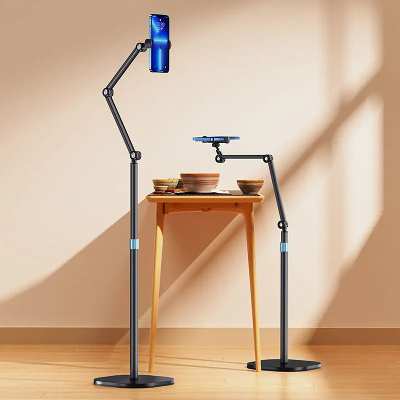 Boneruy 360 Degree Rotation Live Stream Holder Aluminum Alloy Carbon Steel Height Adjustable Mobile Phone Floor Stand 10 Months