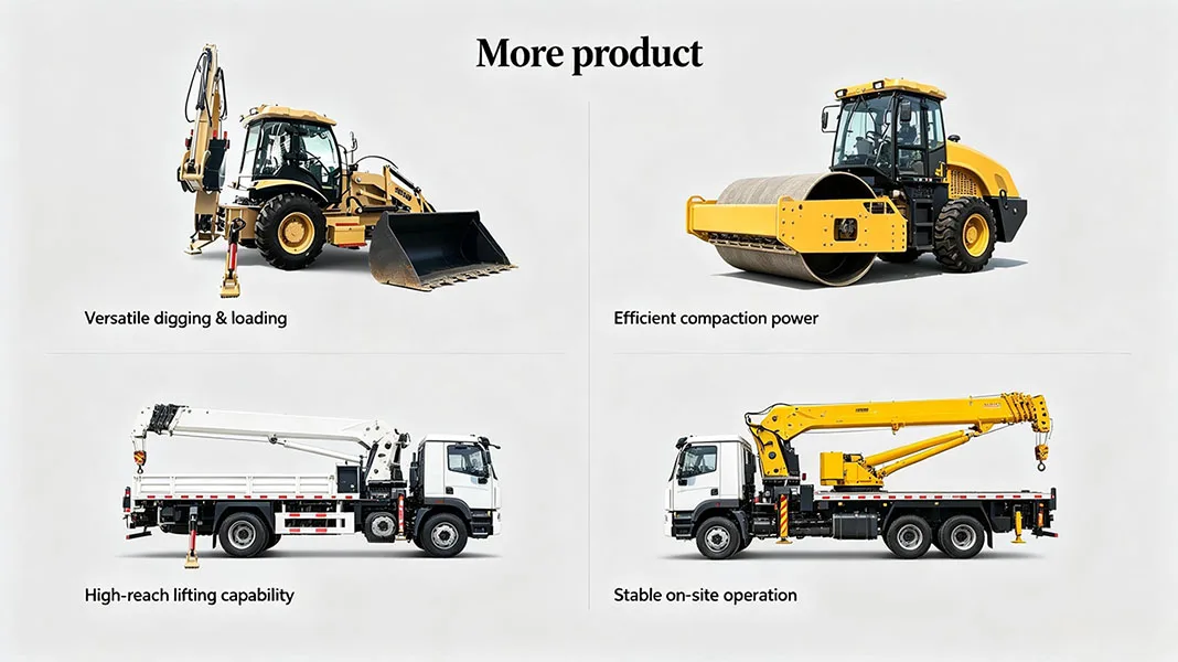 Professional 4 Wheel Drive Backhoe Loader Machine with Yuchai Engine and Extendable Excavator Arm High Efficiency