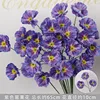 Purple 3-headed poppy branch