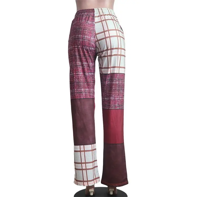 plaid designer pants