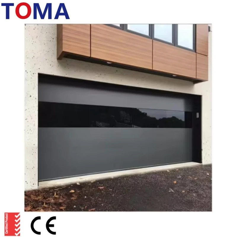 AS2047 TOMA Modern Design Automatic Sectional Roller Garage Door High Quality Aluminum Alloy Anti-Theft Feature Remote Control
