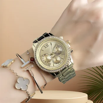 Women Luxury Watches Fashion Women's Quartz Wristwatches Top Brand Rhinestone Dial Clock Waterproof Reloj Mujer hiphop watch