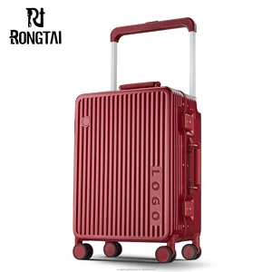 High Quality Large Capacity Multifunctional USB Charging Trolley Luggage Wide Carry-Ons Eco-Friendly Suitcase Portable