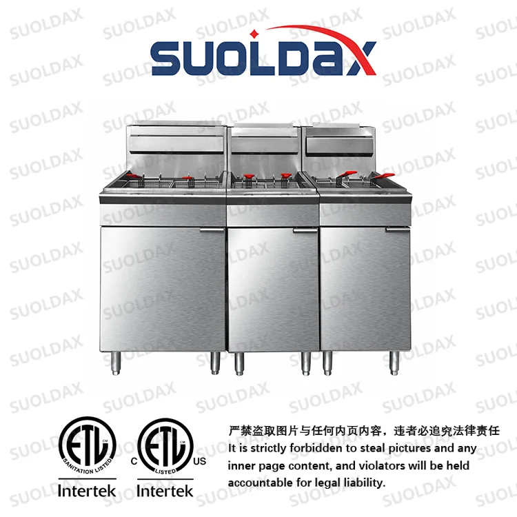 Suoldax Gas Fryer - High Productivity & ETL Certified