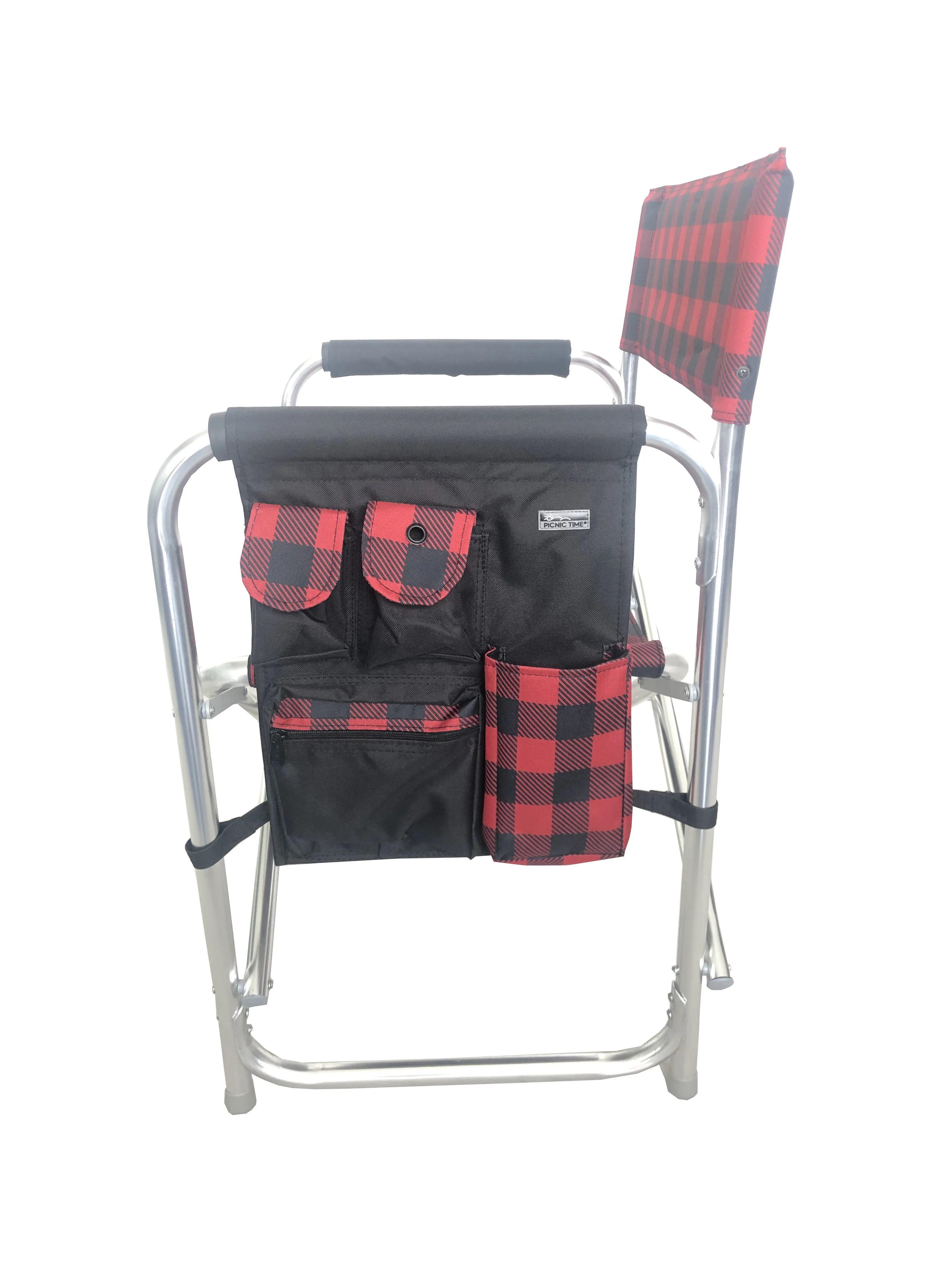 
Компактный лагерный стул с алюминиевой рамой, спортивные стулья режиссера, легкие складные легкие с боковым столом, сумки для хранения 