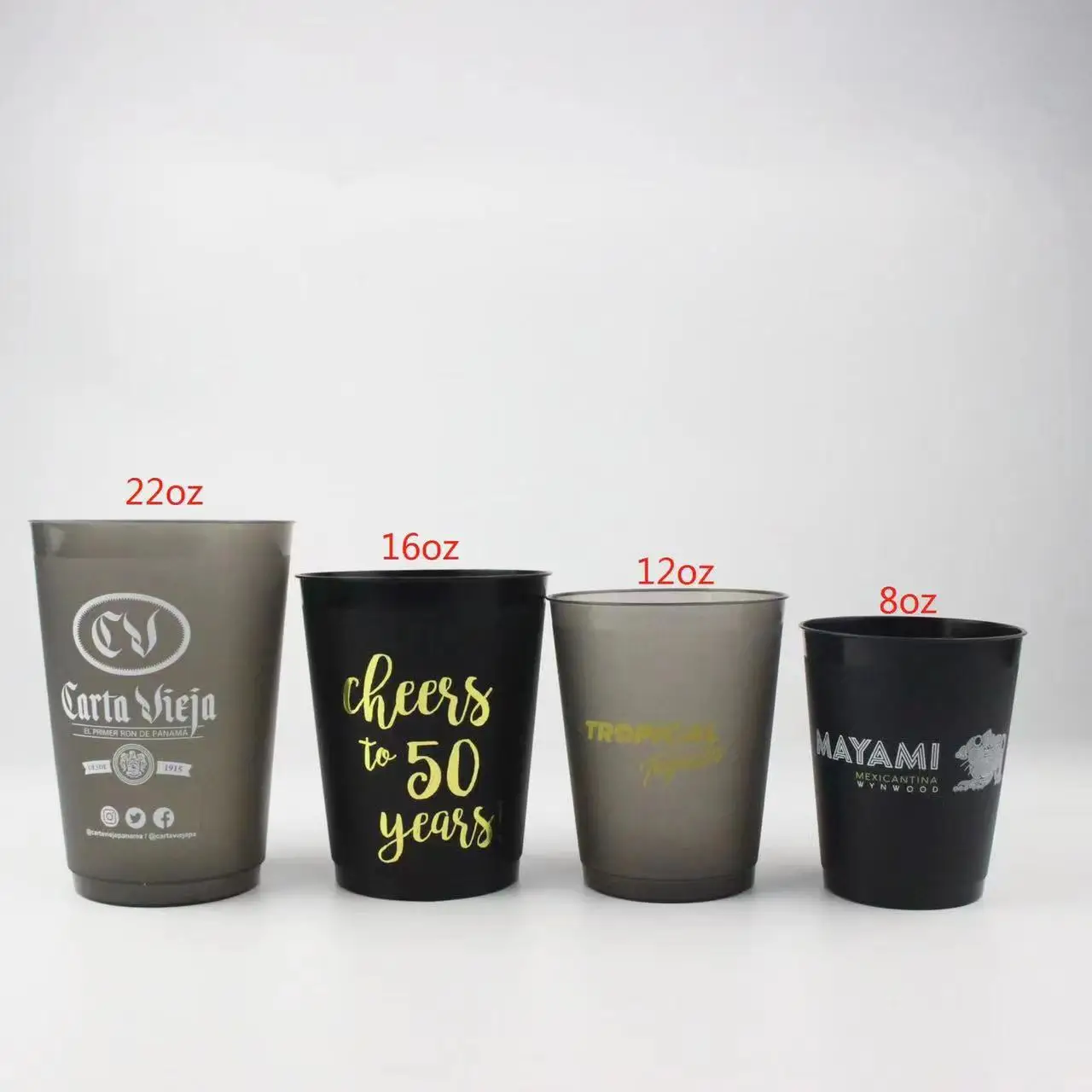 16oz Reusable Frosted Plastic Cup Disposable Plastic Cups Plastic