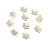 Pink swallow pendant (10pcs)