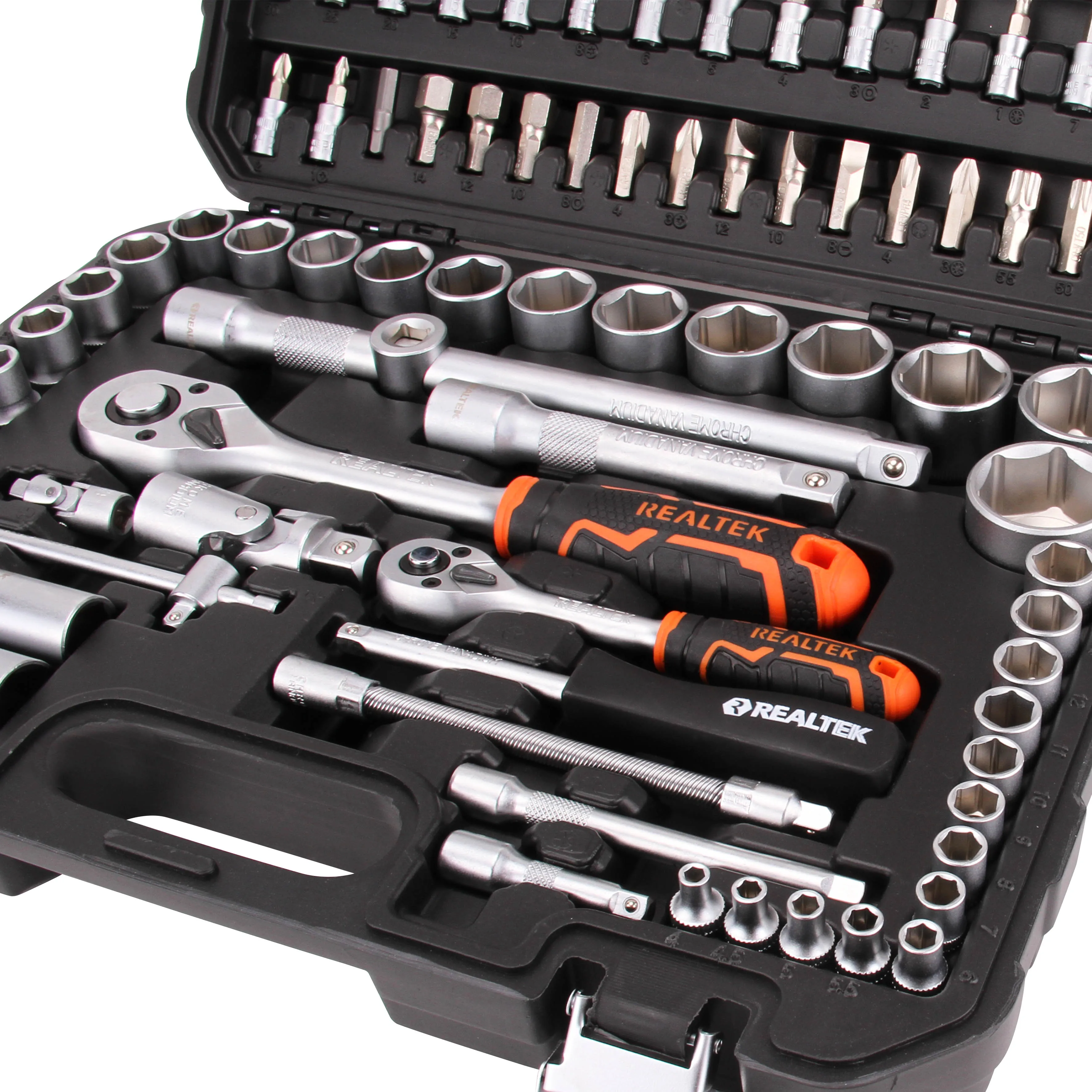 Realtek Box Socket Set 1/2in And 1/4in 94pieces Socket Set Tools - Buy ...